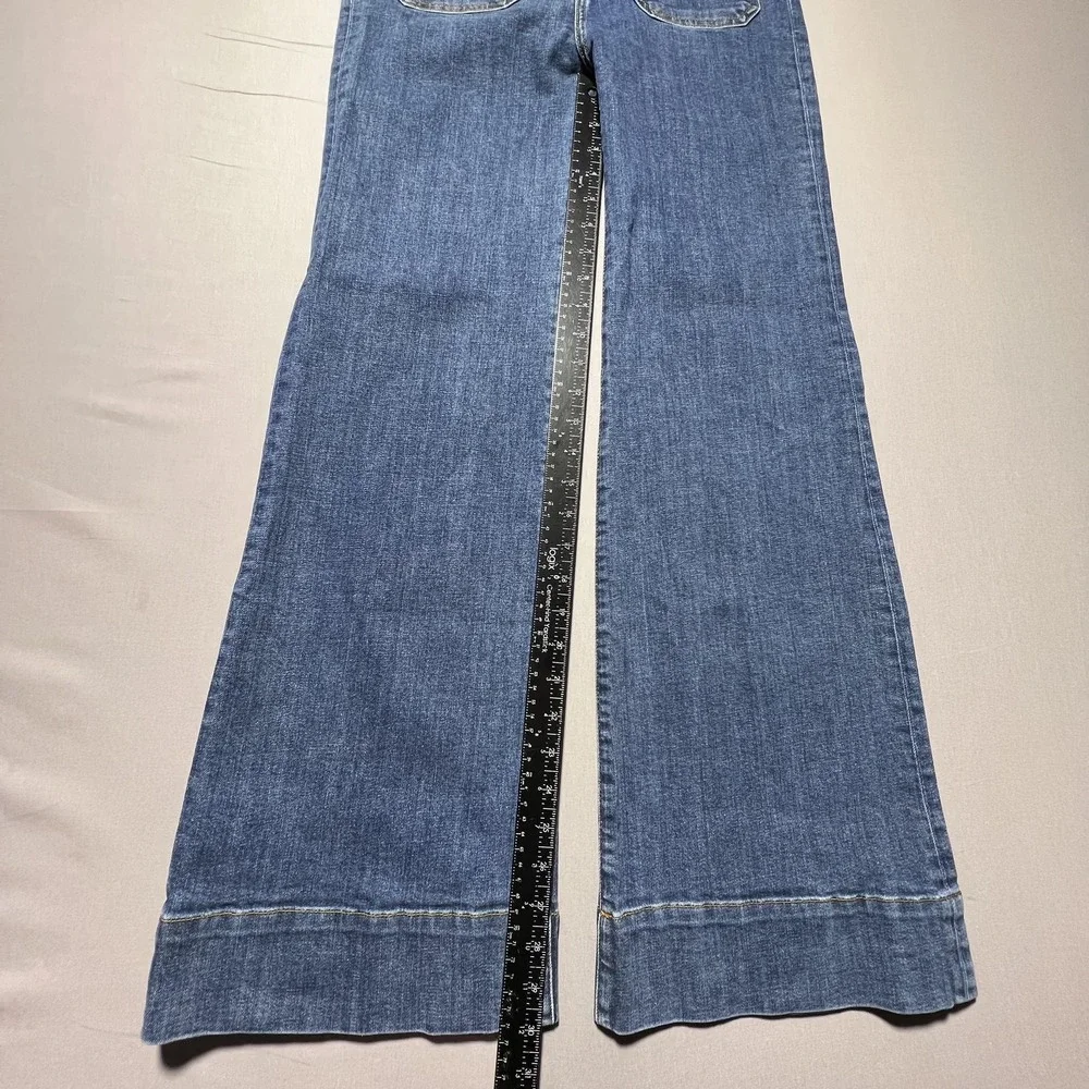 Jeanerica St. Monica Jeans Flare Wide Leg Vintage 95 High Rise SW006 Size 29 - Picture 13 of 16